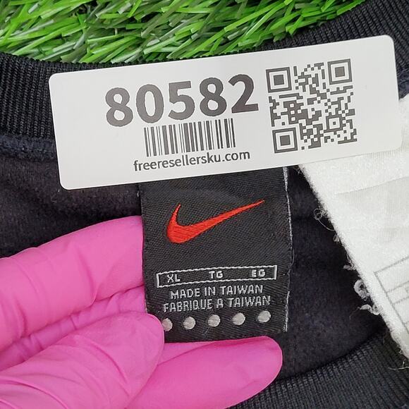 NIKE Alpha Fleece Sweatshirt XL 25x31 Baggy Faded Black - Picture 7 of 14